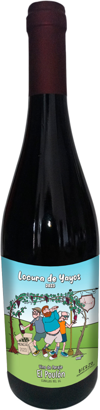 Botella de vino Locura de Yayos Edición Limitada 2023 D.O. Bierzo